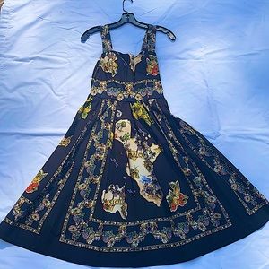 Dolce & Gabbana Italian Print Cotton Dress